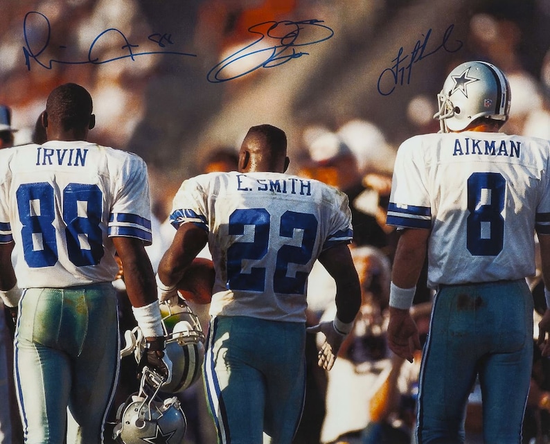 DALLAS COWBOYS Hall of Famers Photo Vintage Football Decor, Football