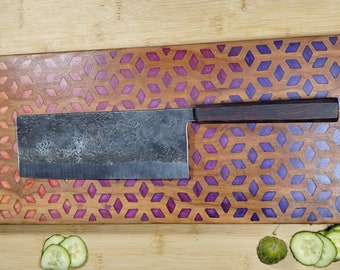 Chukabocho/ Chinese cleaver/ Stainless/ Japanese kitchen knife/ handmade/ Iron Wood handle