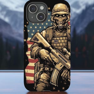USA Flag Army iPhone Case: Military-Grade Protection