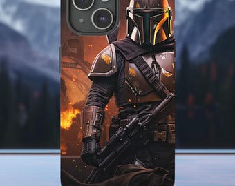 Mandalorian Star Wars iPhone Case, Samsung galaxy case, Unique Mando Armor Cover, Gift Idea, iPhone 16 15 14, iPhone 13 pro