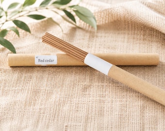 Pure Red Cedar Incense - Grounding woodsy Aroma-Meditation & Relaxation Incense-Spiritual Gift for home rituals