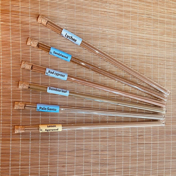 Premium Lemon Agarwood Oud/ Palo Santo/bamboo leaf/ Red cypress/ Sandalwood Lychee /various sample handmade incense sticks Smokeless incense