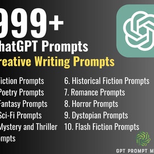 999+ ChatGPT prompts | Creative Writing prompts | Easy Access | User-friendly
