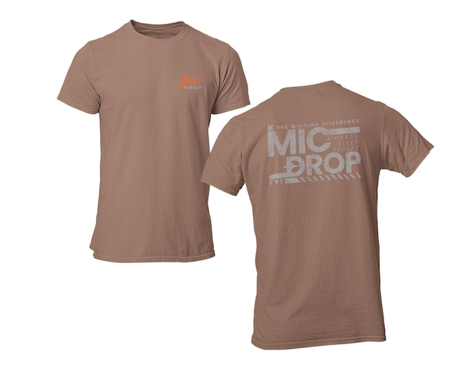 MIC DROP the winning difference FYI | Distressed Men's Tee