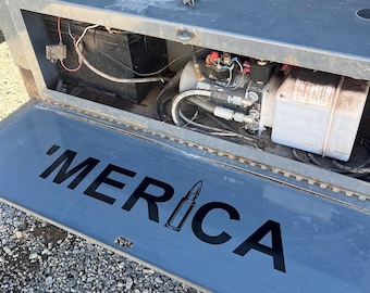 MERICA Bullet Vinyl Decal Patriotic Sticker