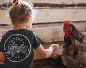 PASTURE to PLATE | Distressed T-shirt