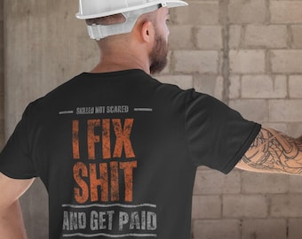 FIX SHIT and get PAID | Distressed Men's Tee