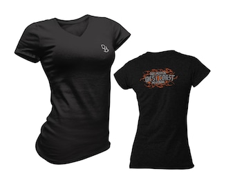 DH) West Coast Hooligan | Distressed Women's V-Neck