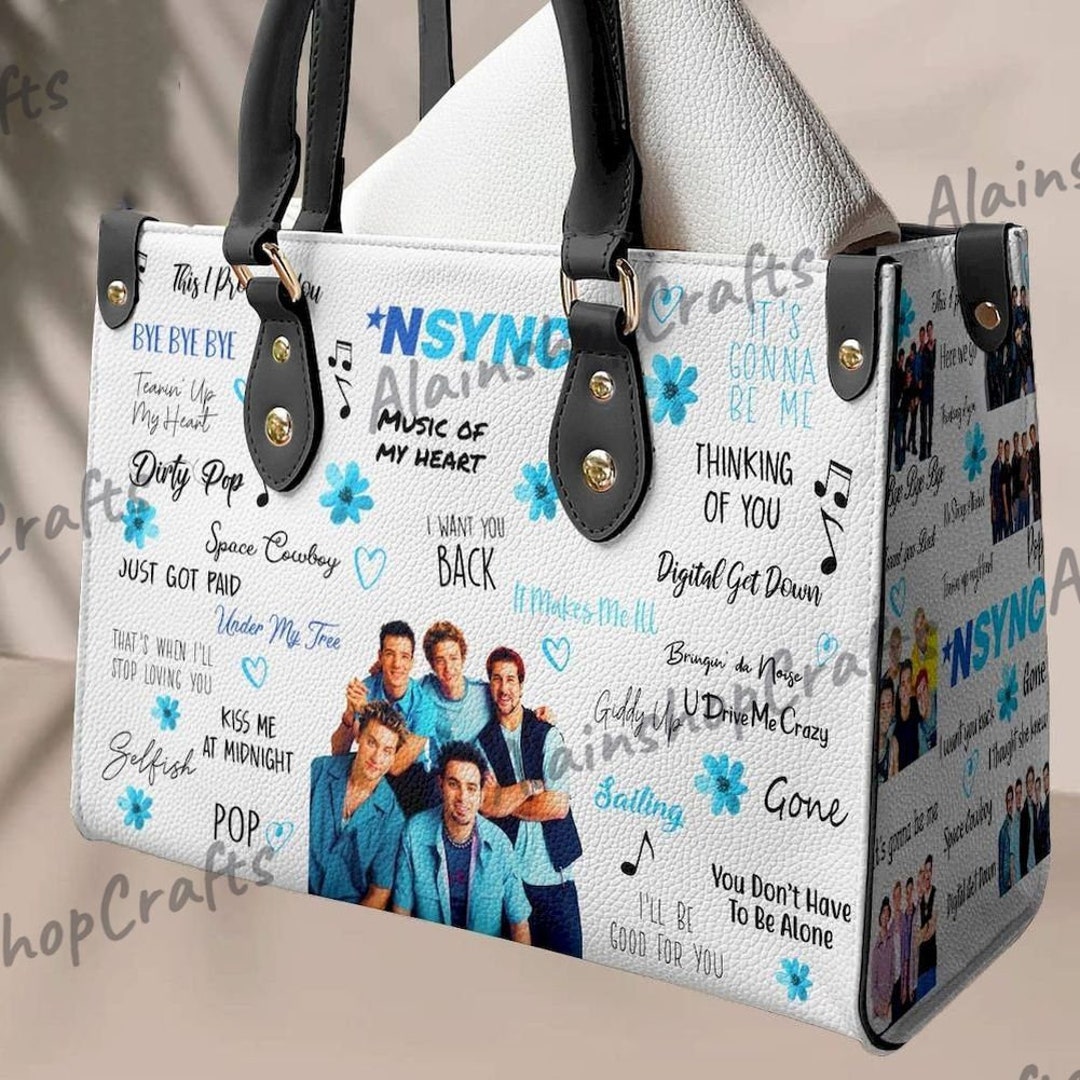 Nsync Back Leather Bag Nsync Leather Handbag Music Handbag Etsy.de