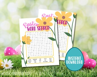 Easter Word Search & Answer Key | Spring Favorites | Digital Download ...