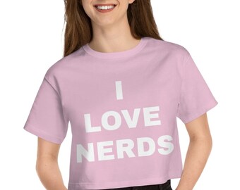 Camiseta corta Heritage de I Love Nerds Champion para mujer