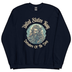 United States Navy Sweatshirt Navy Shellback Sweatshirt Navy Veteran Sweatshirt