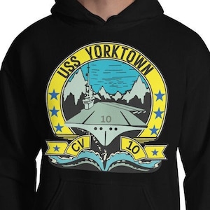 USS Yorktown CV-10 vliegdekschip US Navy veteraan unisex hoodie