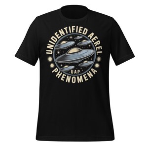 UAP T-Shirt Unidentified Aerial Phenomena UFO Tee | Vintage Space Alien Shirt | Funny Sci-Fi Flying Saucer Gift for Conspiracy Fans