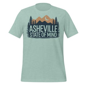 Asheville State of Mind Shirt, Bergwander-T-Shirt, Naturliebhaber Geschenk, Blue Ridge Parkway Souvenir, Outdoorsy Retro Travel Shirt