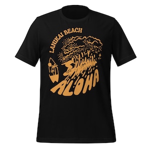Lanikai Beach Aloha Shirt Hawaii Surf Tee Tropical Wave Graphic Island Style Apparel for Beach Lovers and Hawaiian Vibe Enthusiasts