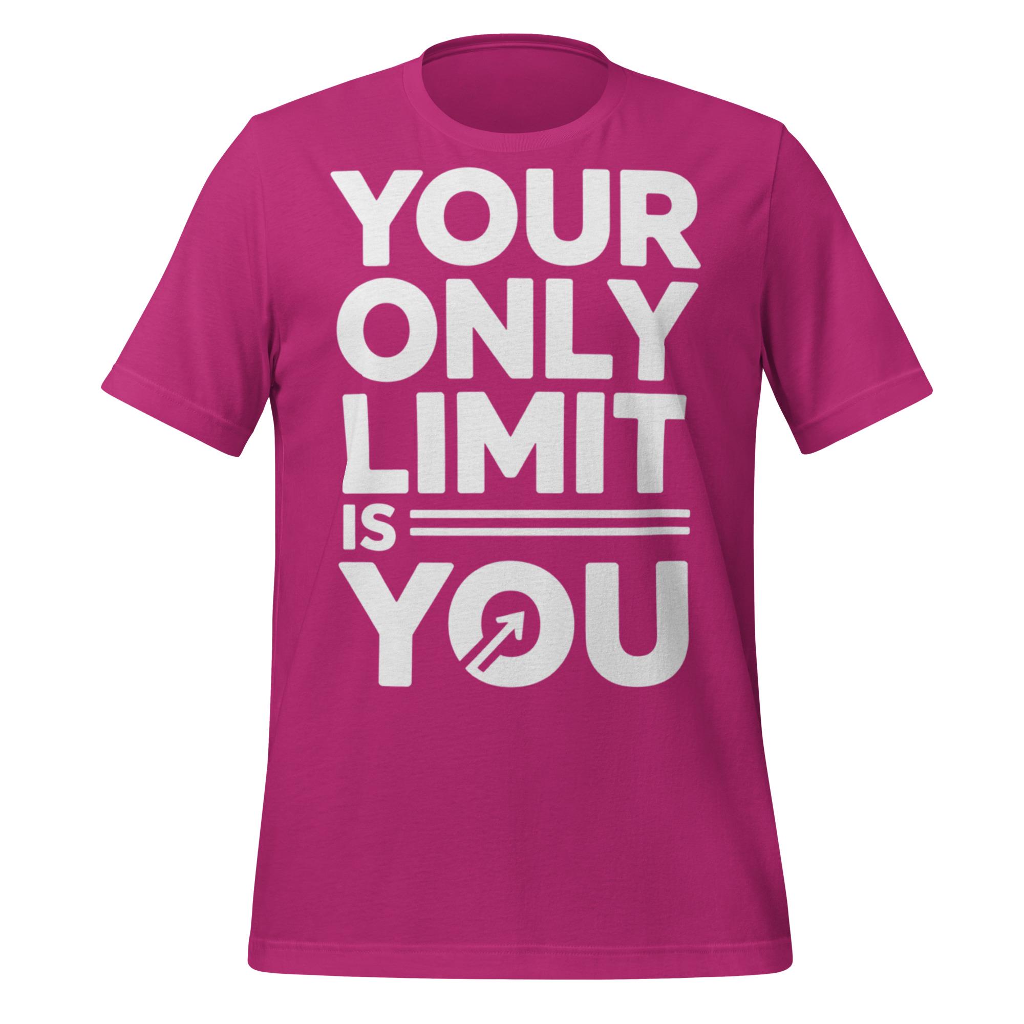 限界はあなただけ」インスピレーションTシャツ | フィットネス