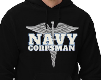 United States Navy Corpsman Navy Veteran Hospital Corpsman Unisex Hoodie