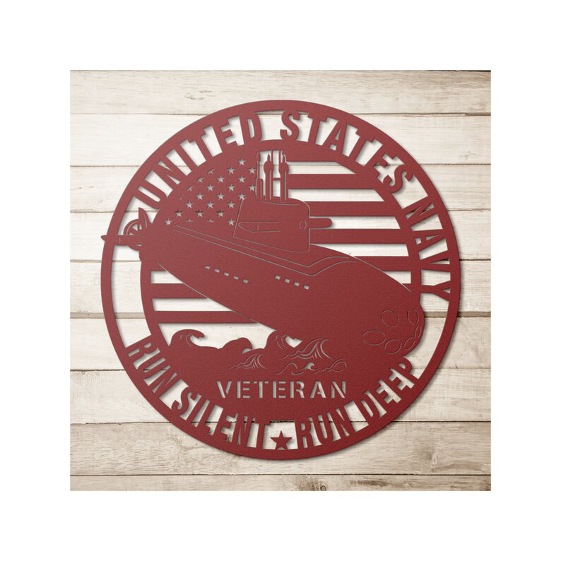 United States Navy Veteran US Navy Submarine Metal Decor - Etsy