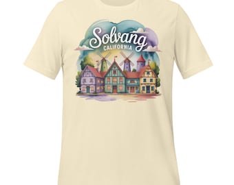 Solvang California Shirt – Colorful Danish Village Windmill Tee – Cute Scandinavian Town Travel Gift for Road Trips & West Coast Lovers