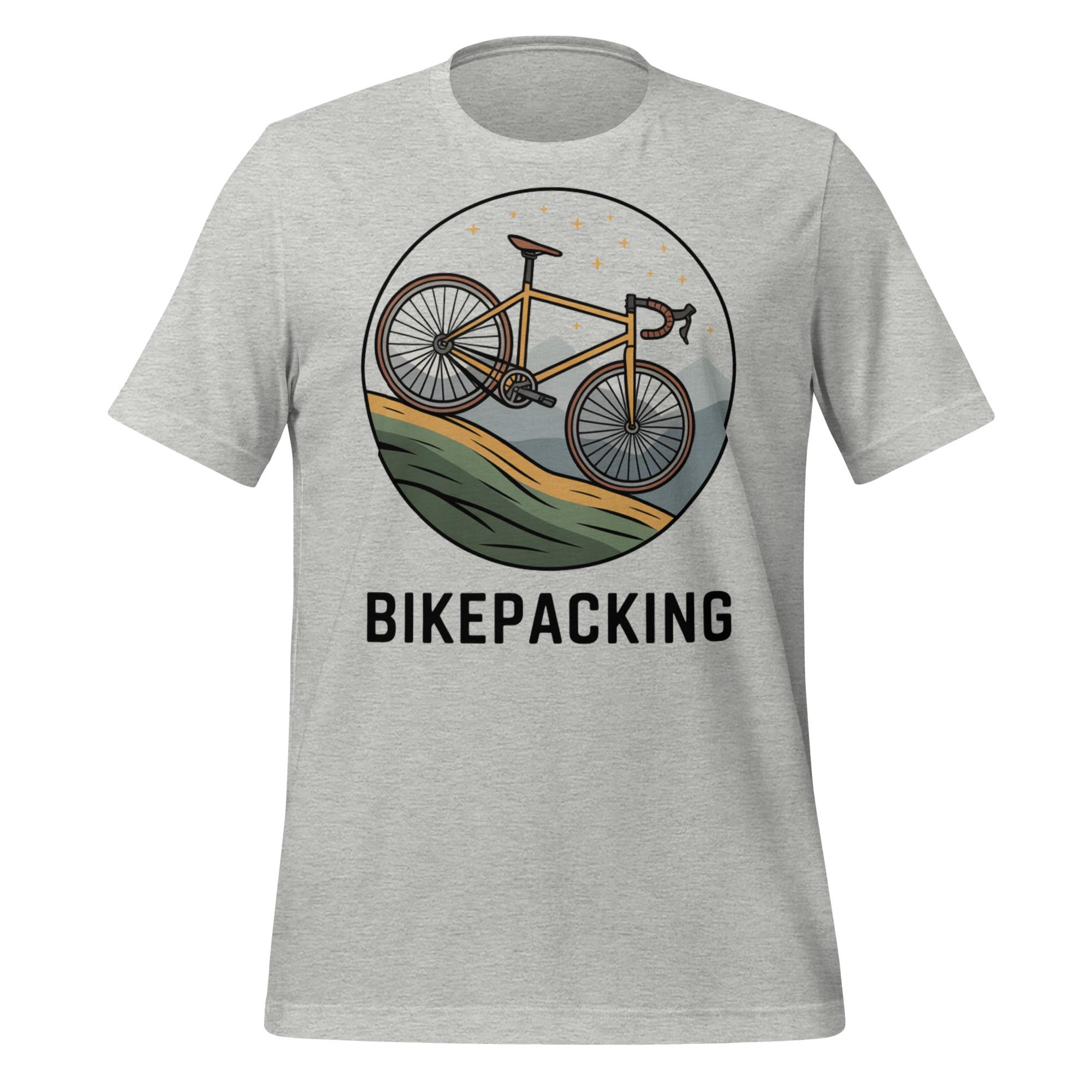 Bikepacking Shirt for Cyclists Starry Night Mountain Bike Tee