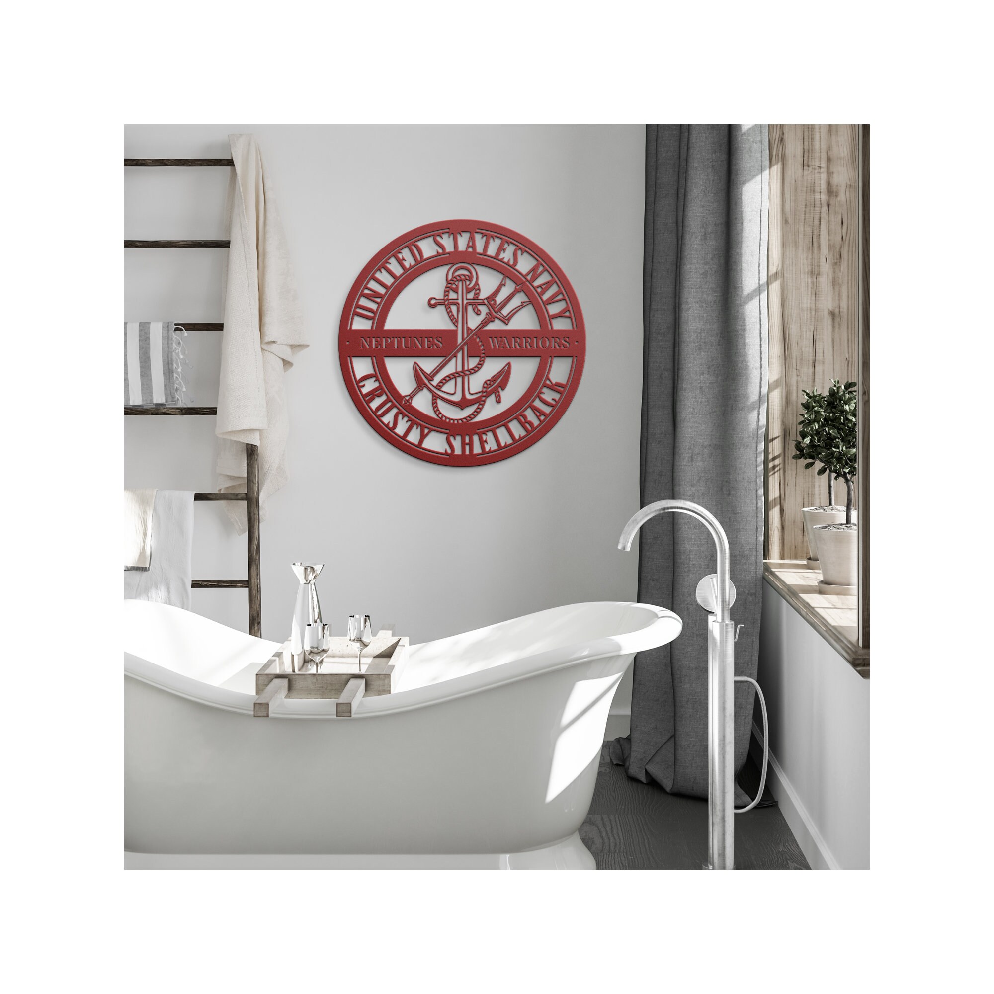 Navy Crusty Shellback Neptunes Warriors Metal Decor - Etsy