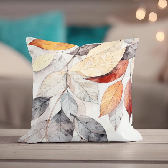 Fall Pillow Throw Pillow Covers Autumn Leaves Decor Pillowcase Fall Pillow Cover Nature Pillow Couch Accent Pillow Thanksgiving Decor Etsy