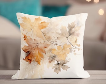 Fall Pillow, Throw Pillow Covers, Autumn Leaves Decor, Pillowcase, Fall Pillow Cover, Nature Pillow, Couch Accent Pillow, Thanksgiving Decor