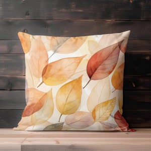 Fall Pillow, Throw Pillow Covers, Autumn Leaves Decor, Pillowcase, Fall Pillow Cover, Nature Pillow, Couch Accent Pillow, Thanksgiving Decor