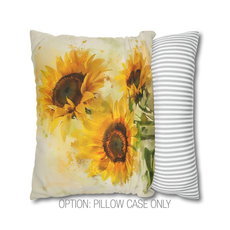 Sunflower Pillow, Sunflowers Pillow Covers, Sunflower Throw Pillow, Summer Pillow Covers, Yellow Pillow, Throw Pillow, Floral Home Decor PILLOW COVER ONLY