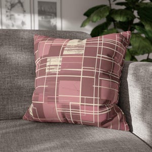Pink Throw Pillow, Unique Throw Pillow, Dusty Rose Pillow Covers, Pink Pillow Covers, Couch Pillow, Geometric Accent Home Decor Gift