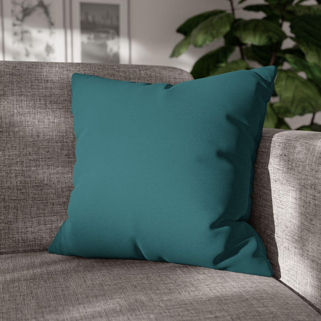 SOLID Teal Throw Pillow Cover - Teal Turquoise Decorative Pillow ...