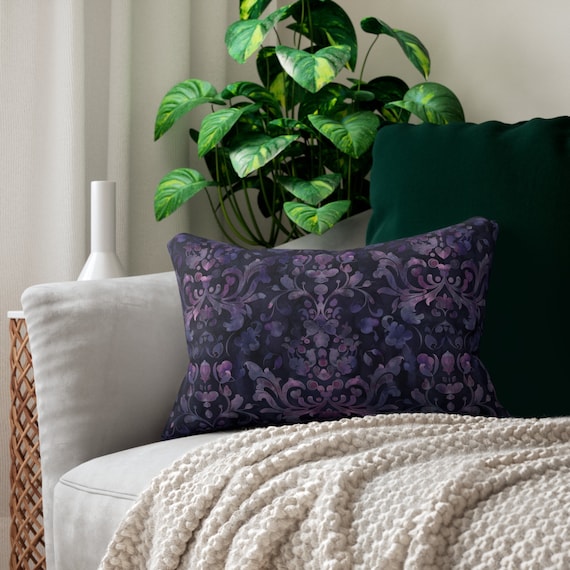Dark purple throw pillow discount