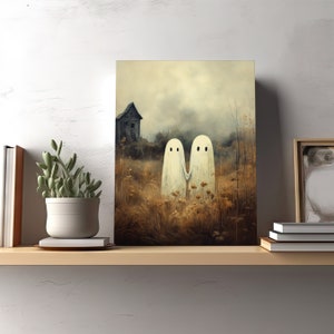 Ghosts Art Print PRINTED & SHIPPED Fine Art Print Halloween Art ...