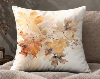 Fall Pillow, Throw Pillow Covers, Autumn Leaves Decor, Pillowcase, Fall Pillow Cover, Nature Pillow, Couch Accent Pillow, Thanksgiving Decor