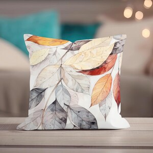 Fall Pillow, Throw Pillow Covers, Autumn Leaves Decor, Pillowcase, Fall Pillow Cover, Nature Pillow, Couch Accent Pillow, Thanksgiving Decor image 13