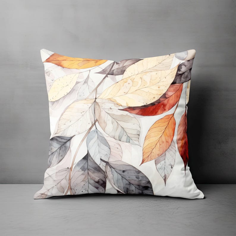 Fall Pillow, Throw Pillow Covers, Autumn Leaves Decor, Pillowcase, Fall Pillow Cover, Nature Pillow, Couch Accent Pillow, Thanksgiving Decor image 9