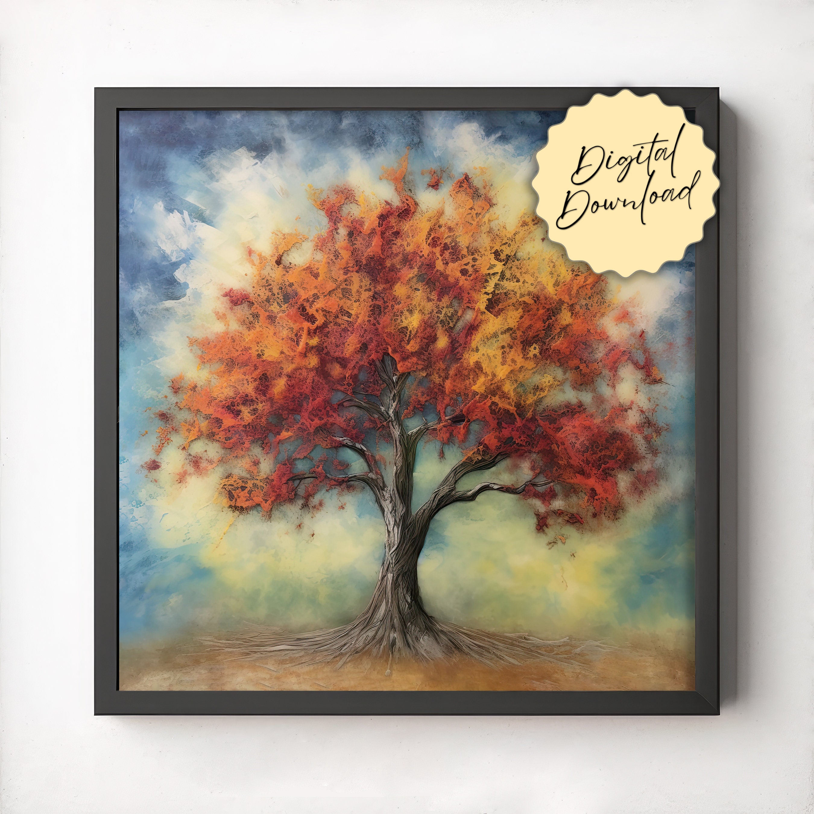 Fall Birch Trees Extra Large Canvas Original Oil Painting on Canvas Art by  Luiza Vizoli 60x36, 48x24