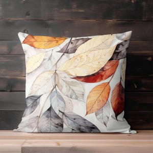 Fall Pillow, Throw Pillow Covers, Autumn Leaves Decor, Pillowcase, Fall Pillow Cover, Nature Pillow, Couch Accent Pillow, Thanksgiving Decor image 10