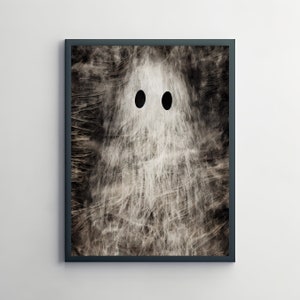 Halloween Art Print, Halloween Printable Wall Art, Halloween Decor, Halloween Poster, Ghost Art Print, Halloween Printable, Digital Download