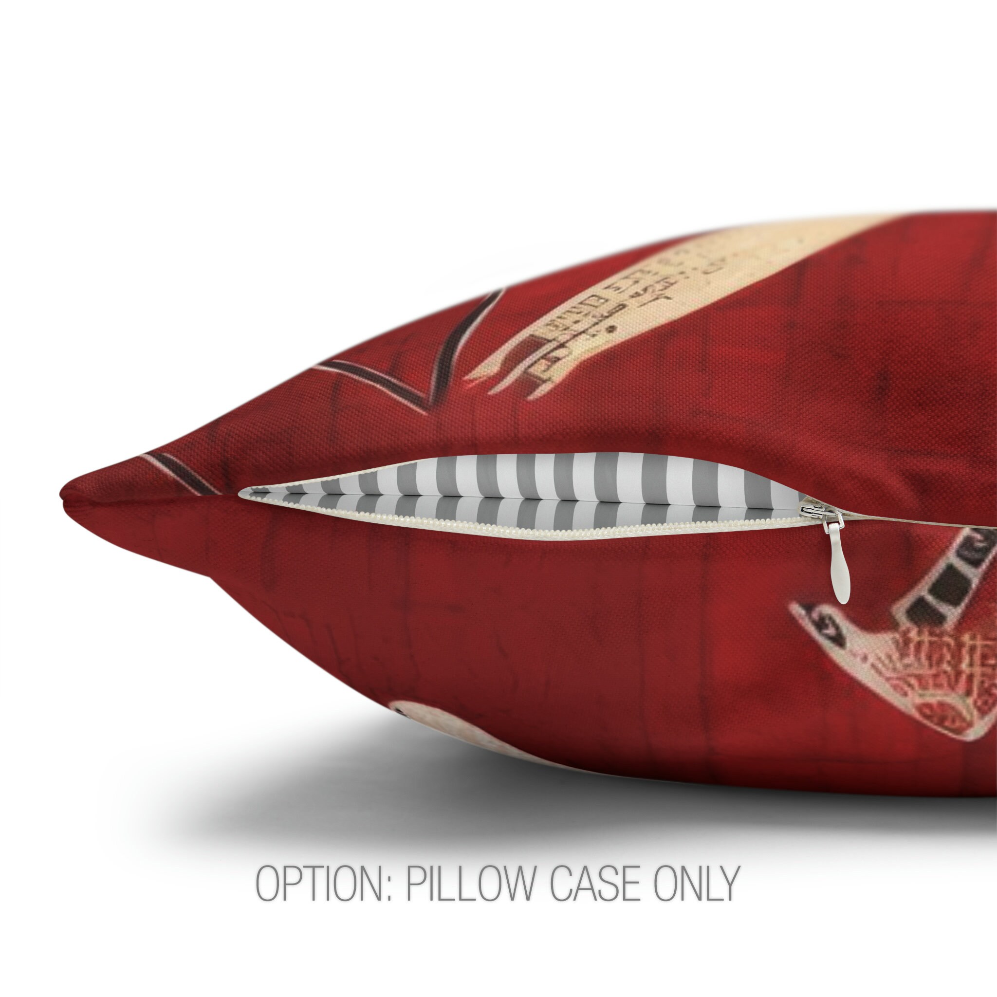 Red Dragonfly Pillow, Square Art Pillow, Accent Throw Pillow