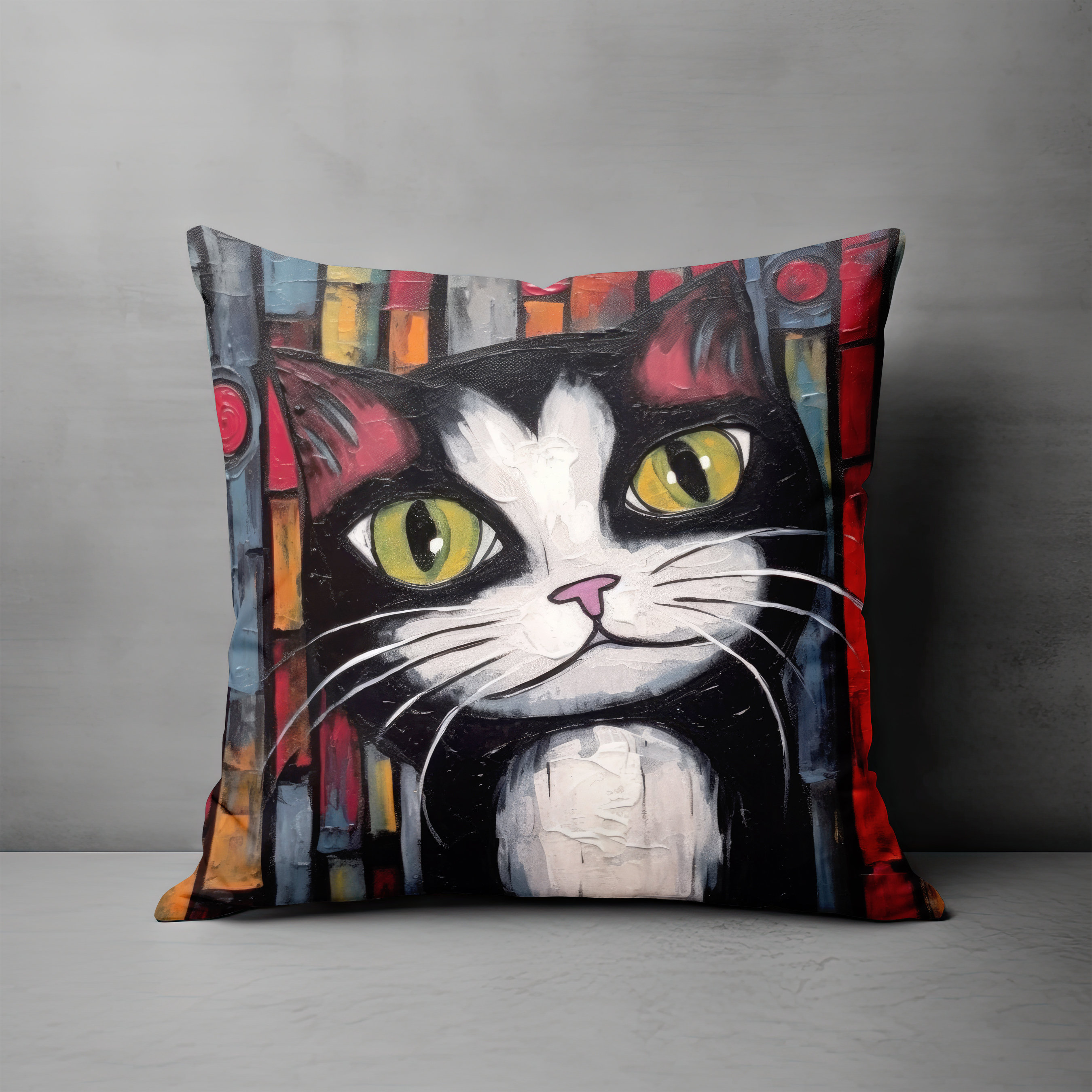 Cat throw pillow covers sale