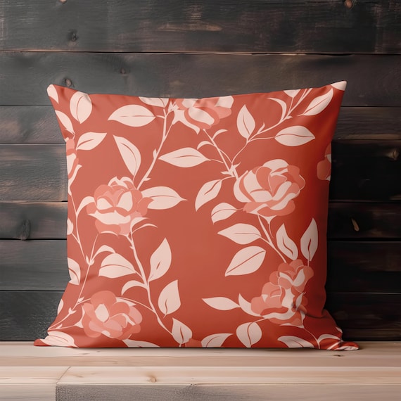 Coral colored pillow cases sale