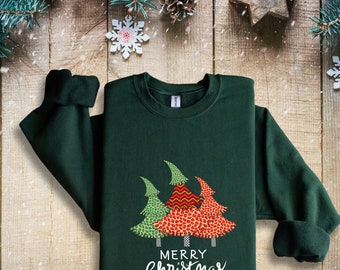 Christmas Sweatshirt, Christmas Tree Shirt, Womens Christmas Sweater, Merry Christmas, Family Christmas, Funny Christmas, Christmas Gift