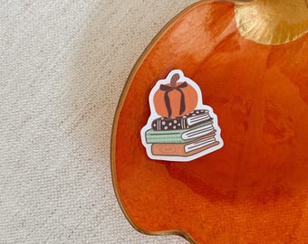 Book Sticker Bookish Sticker Glossy or Matte Waterproof Sticker Book Sticker Kindle Sticker Fall Book Sticker Fall Book Stack Sticker