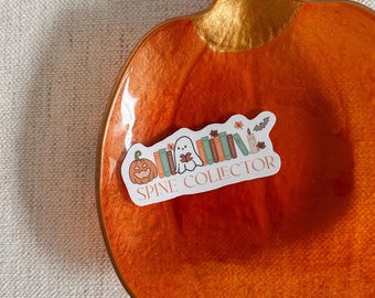 Book Sticker Bookish Sticker Glossy or Matte Waterproof Sticker Book Sticker Kindle Sticker Halloween Book Sticker Spine Collector Fall Book