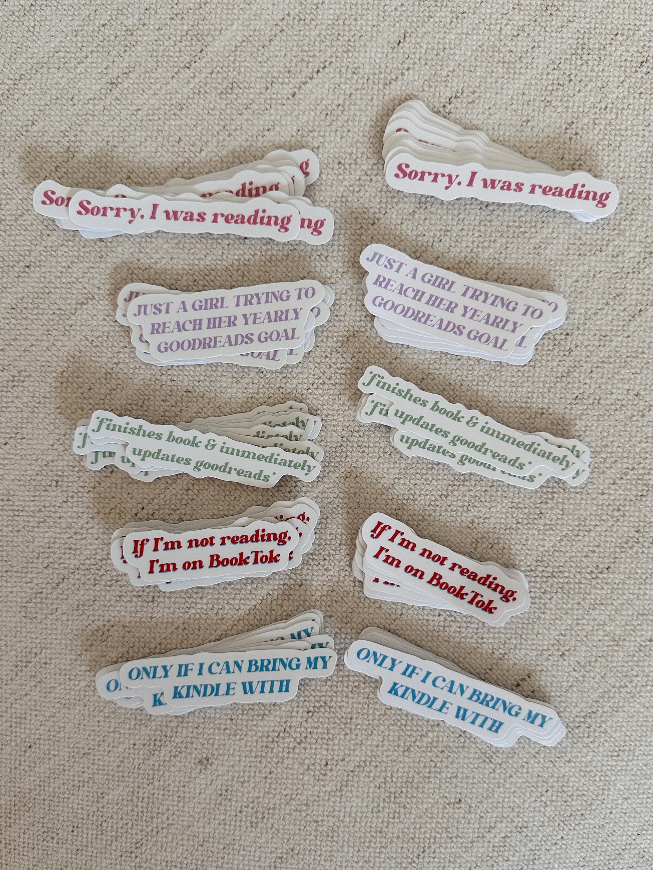 Book Sticker Bookish Sticker Glossy or Matte Waterproof Sticker Book ...