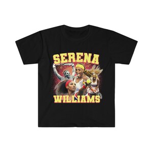 Serena Williams Vintage 90s Tee | Retro Classic T-Shirt | Tennis Iconic Old School Style Throwback Shirt