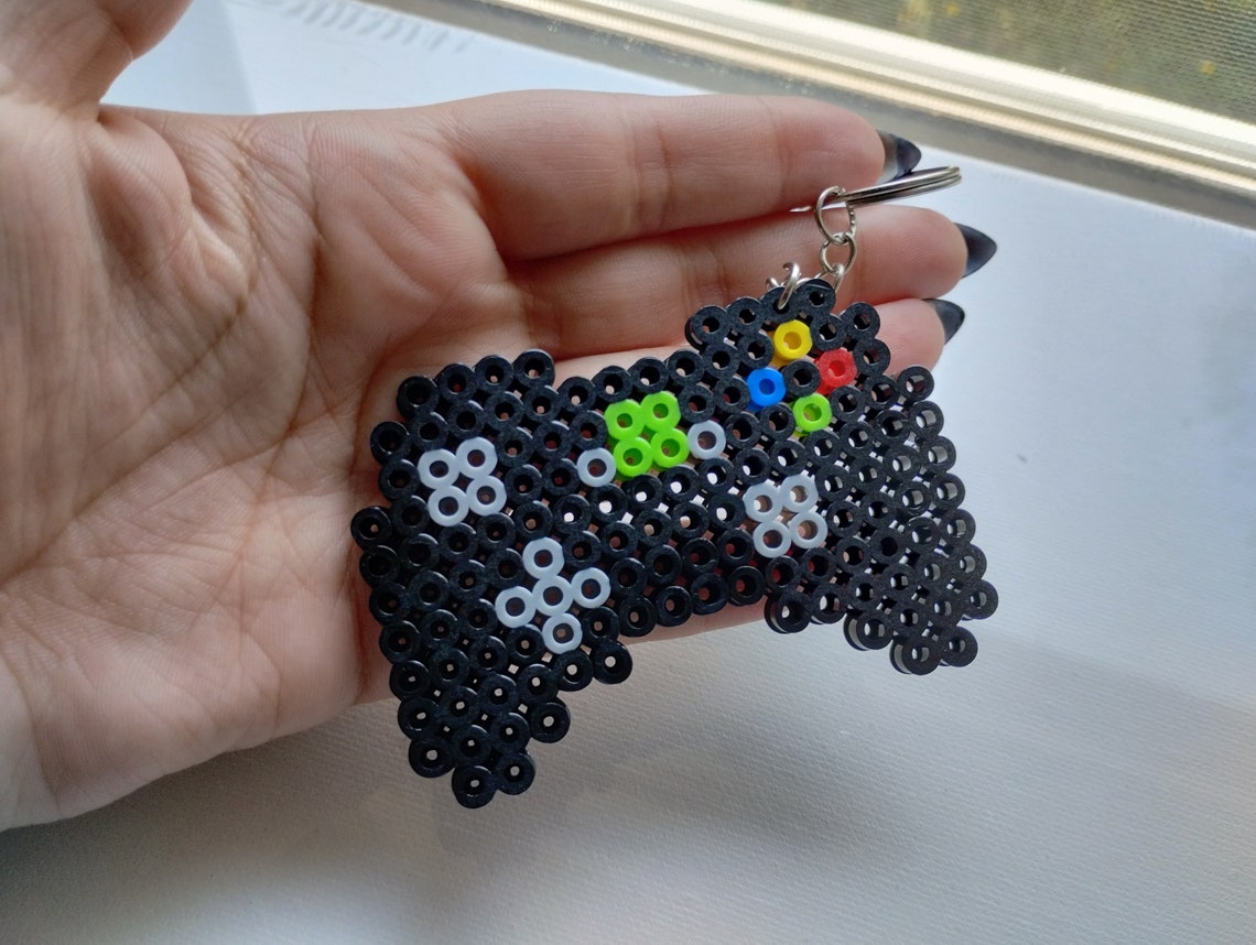 Xbox 360 Controller Perler Bead Keychain Etsy