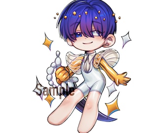 Moon Phosphophyllite Acrylic Charm